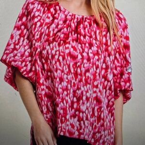 UMGEE Chic Pink Patterned Blouse